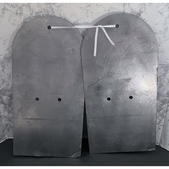 VTG Metal Gingerbread Man & Woman Couple Cookie Mold 16 in Set Wedding Primitive - Picture 2 of 2